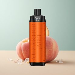 Al Fakher Crown Bar 8000 Crystal Őszibarack Jég 600mAh USB-C 18ml nikotin