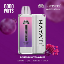 Hayati Infinity 6000 pod készlet gránátalma és szőlő P2LLJ4156 - Hayati Flavour Vapes